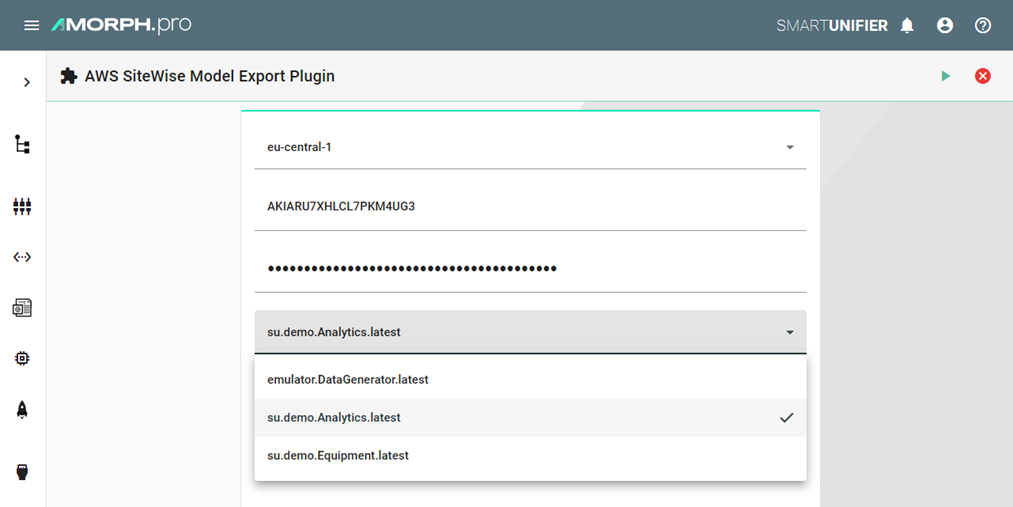 Upon successful export, we locate our Information Model within the Assets section of the AWS console, ready to retrieve the data.