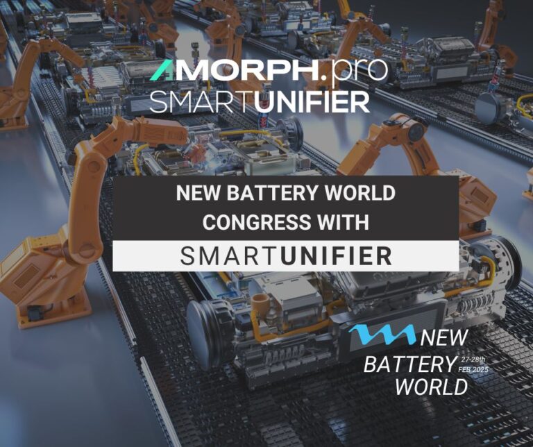 Join New Battery World 2025 on February 27-28 in Munich to explore the latest innovations in battery manufacturing. Learn how SMARTUNIFIER is driving digital transformation with expert insights on connectivity, AI, and real-time data. Don't miss our keynote on boosting first pass yield!