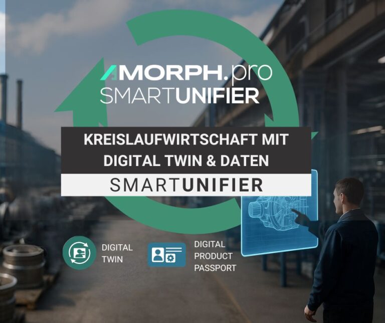 Erfahren Sie, wie Digitale Produktpässe, Digitale Zwillinge & datenbasierte Entscheidungen die zirkuläre Fertigung stärken. Powered by SMARTUNIFIER & dem ENCIRCLE-Projekt.