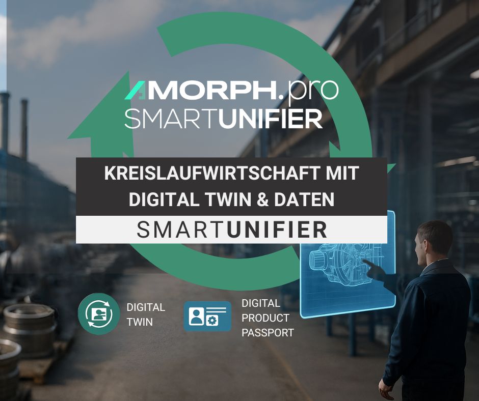 Erfahren Sie, wie Digitale Produktpässe, Digitale Zwillinge & datenbasierte Entscheidungen die zirkuläre Fertigung stärken. Powered by SMARTUNIFIER & dem ENCIRCLE-Projekt.