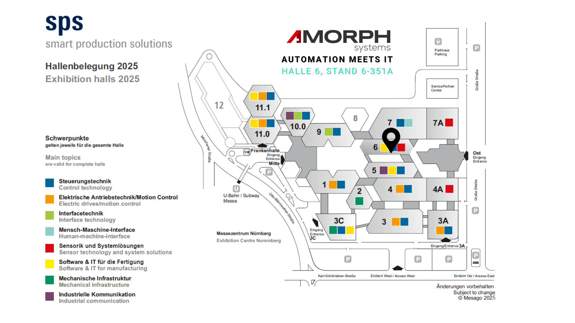 Treffen Sie Amorph Systems auf der SPS 2025 in Nürnberg vom 25.–27. November. Besuchen Sie uns in Halle 6, Stand 6-351A am Gemeinschaftsstand „Automation meets IT“ und entdecken Sie, wie SMARTUNIFIER IT/OT-Integration, KI-fähige Datenkonnektivität und intelligente industrielle Automatisierung ermöglicht. 